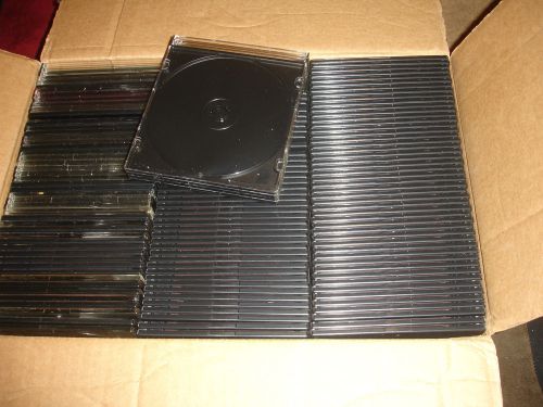 Slim 152 Jewel Cases New &amp; Used  for DVD CD Blu-Ray Media Storage