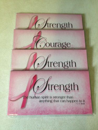 (4) Breast Cancer Awareness 2014-2015 PINK RIBBON POCKET PLANNERS/CALENDARS