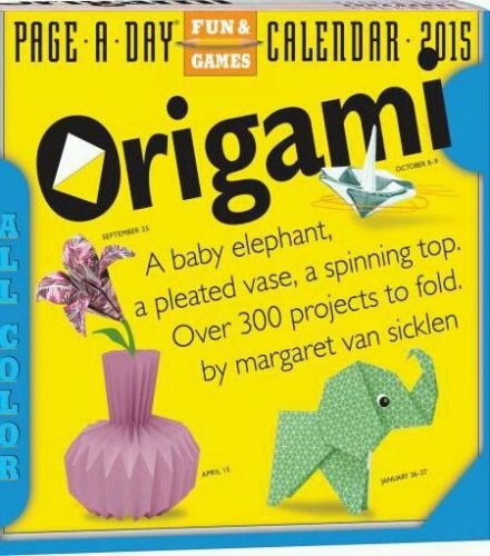 Origami 2015 page-a-day calendar free shipping new for sale