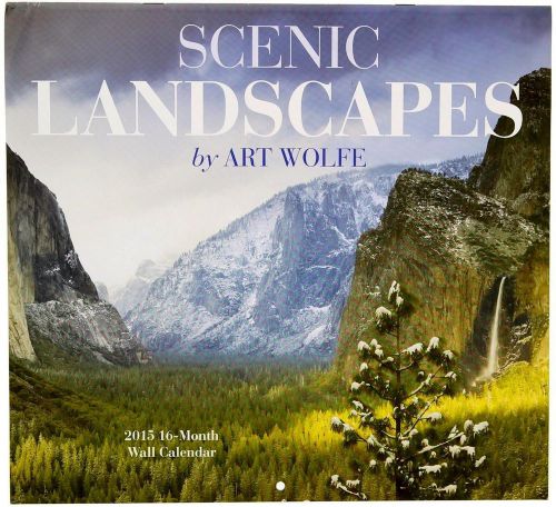 Scenic Landscapes by Art Wolfe - 2015 16 Month  WALL CALENDAR - 12x11 - NEW 2015