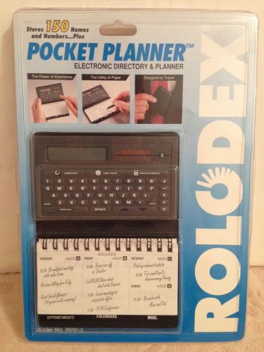 VINTAGE Rolodex Pocket Planner - 150 Names Numbers-  Model RPP-3 - 1993 -  NEW