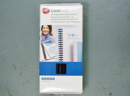 Gbc clickbind click bind a4 poly binding clicks 8mm black box 50 with zipper for sale