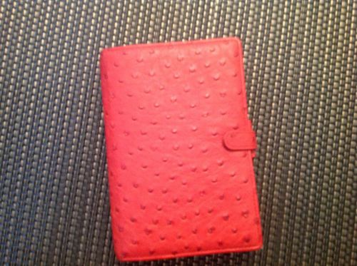 Filofax Genuine Ostrich Organizer Cover Only