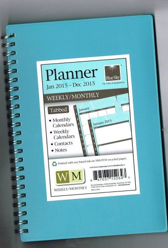Blue Sky 2015 Wire-O Weekly/Monthly Planner 5 x 8 Kensington (15264)