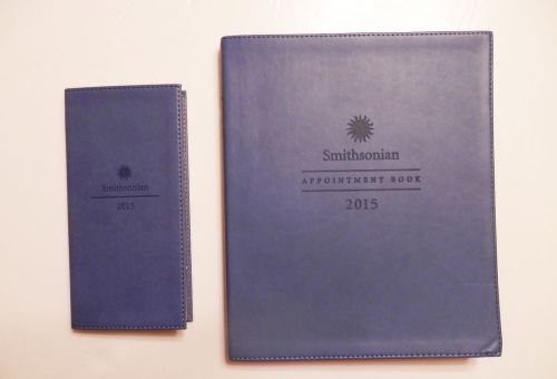 2015 Blue Smithsonian Appointment Book and Purse Bag Briefcase Pocket Diary Book