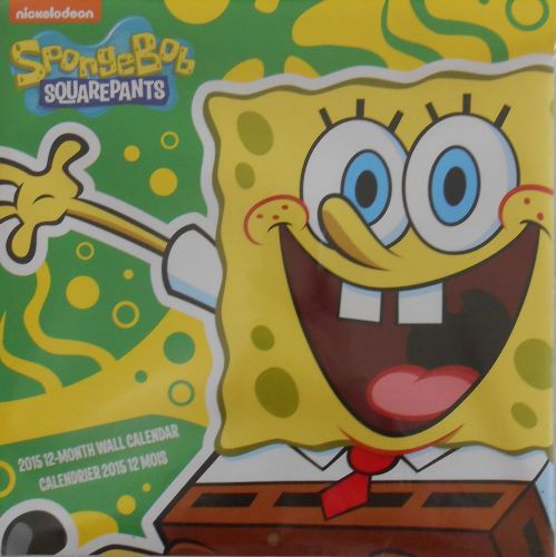 2015 Calendar Nickelodeon SPONGEBOB SQUAREPANTS Character 12-Month 10x10&#034; SEALED
