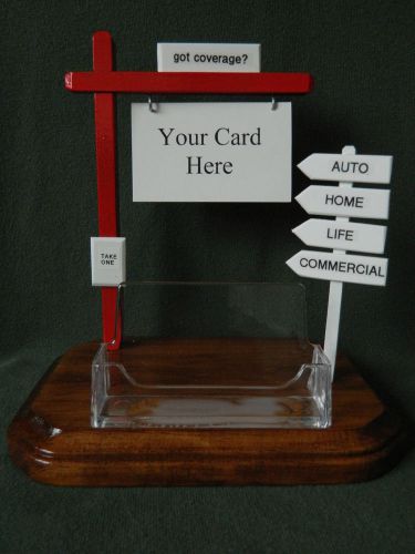 Insurance business card holder gift allstate liberty farmers aflac progressive for sale