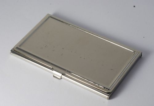 New Silver Plated Brass Business/Credit Card Holder Bad Finish