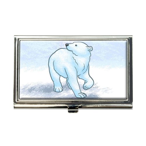 Polar bear business credit card holder case for sale