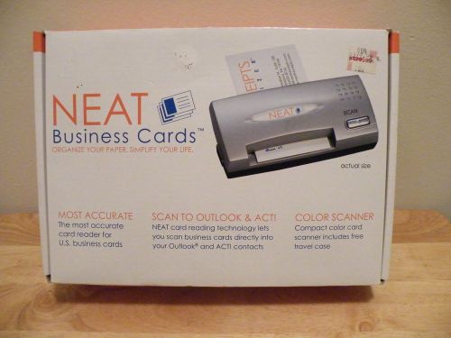 NEW NEAT BUSINESS CARDS CARD SCANNER ORGANIZER