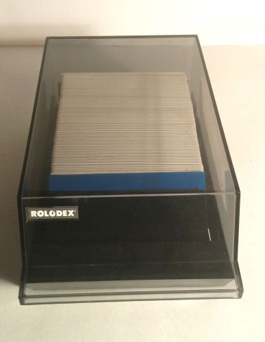 Vintage Retro VIP 24C Rolodex Office Business Address Cards File Organizing Box