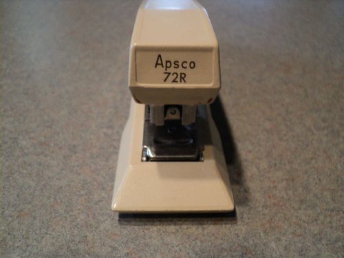 Vintage Apsco Model 72R Stapler cream mid-century