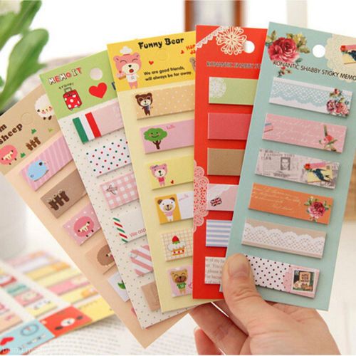 Child kid stationery gift sticker post- it bookmark marker memo sticky notes hot for sale