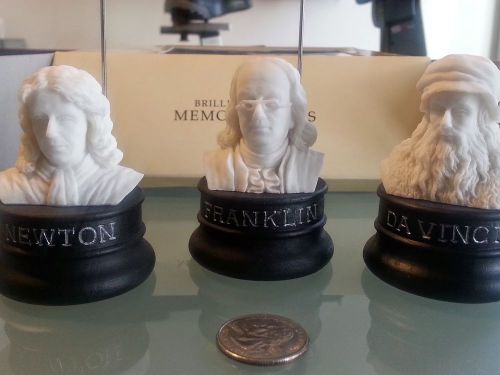 Brilliant Minds Memo Holders - Organizers - Newton, Franklin, Davinci FREE Ship