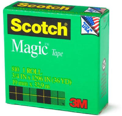 3M 6Pk Scotch, 1/2&#034; x 36 Yards, Magic Transparent Tape
