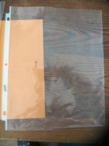 3 ring top load sheet page protector letter   8.5&#034; x 11&#034;  set of 30 staples for sale