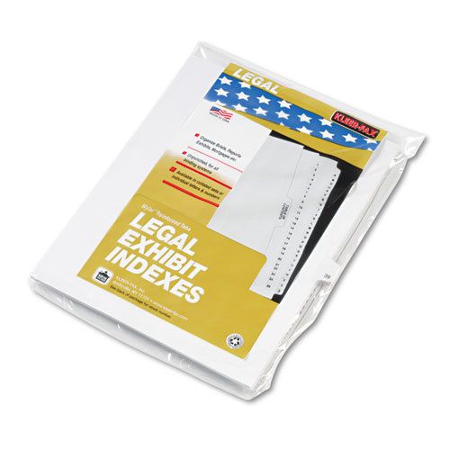 80000 Series Legal Index Dividers, Side Tab, Printed &#034;39&#034;, 25/Pack