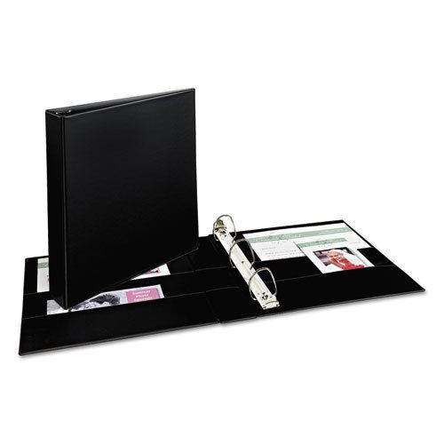 Durable Binder with Two Booster EZD Rings, 1-1/2&#034; Capacity, Black
