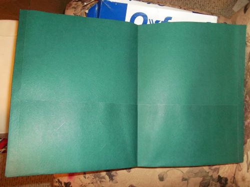 Oxford twin pocket folders NEW qty 25 Hunter green 57556 letter size