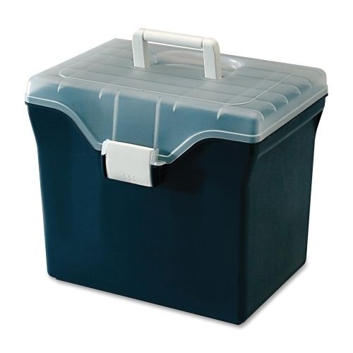 Iris 111011 File Box w/ Snap Lid Letter Size 13-3/8inx10inx11-5/8in Blue