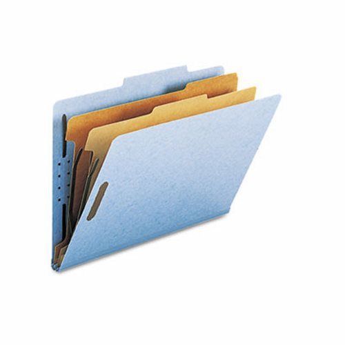 Smead Pressboard Classification Folders, 6 Section, Blue, 10 per Box (SMD19030)