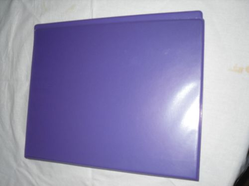 A4 Presentation Ring Binder Folder 25mm 4-Ring Purple Viola Clear Front &amp; Spine