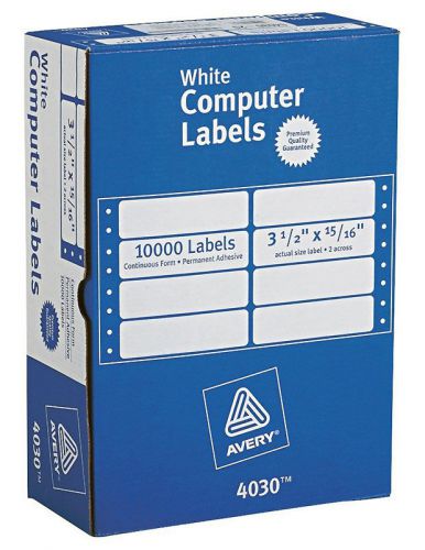 Avery Address Labels, 3-1/2&#034; x 15/16&#034; 26/page-10,000/Box 4 Available