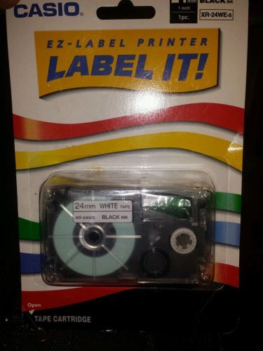 NEW CASIO XR24WE Tape Cassette for KL8000/KL8100/KL8200 Label Makers, 24mm x