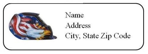 30 Personalized Return Address Labels US Flag Independence Day (us24)