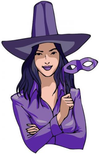 30 Custom Violet Witch Personalized Address Labels