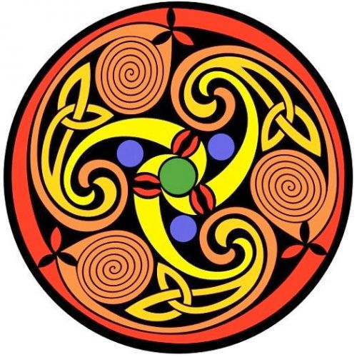 30 Custom Celtic Spiral Personalized Address Labels