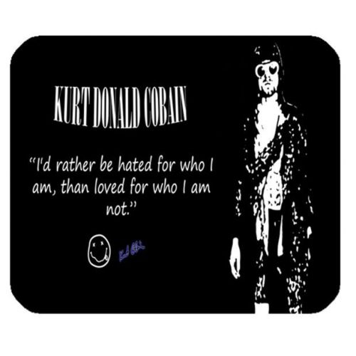 New Kurt Cobain Mouse Pad Backed With Rubber Anti Slip for Gaming