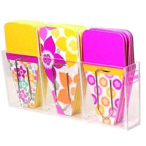 Clip-rite Clip-Tabs Small Happy Day Collection Pink/Yellow 24 Count
