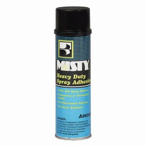 Misty 12-oz. Heavy Duty Adhesive Spray, 12 Aerosol Cans (AMR A315-20)