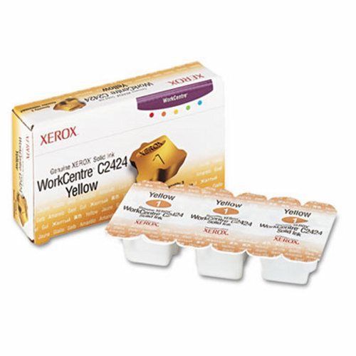 Xerox 108r00662 solid ink stick, 3400 page-yield, 3/box, yellow (xer108r00662) for sale