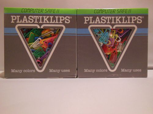 Small Plastiklip - Assorted Colors - 2 boxes 500/box LP-4200 Made in Germany