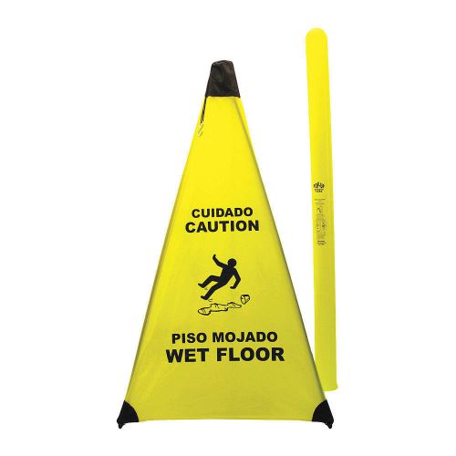 Soft Safety Sign, Caution Wet Flr, Eng/Sp PC131