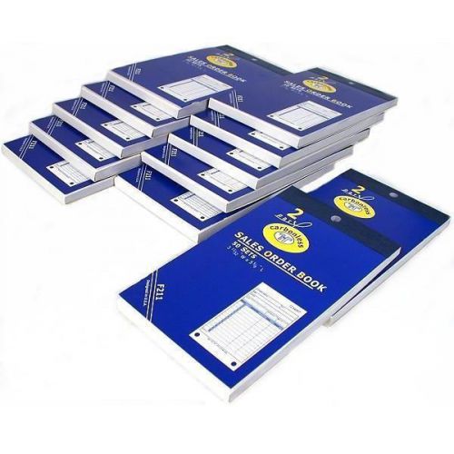 12 Sales Order Receipt Books Carbonless Record Sheets