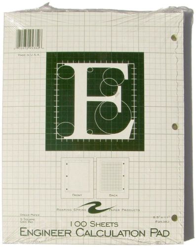 Engineering Calculation Paper Pad Roaring Spring Brand