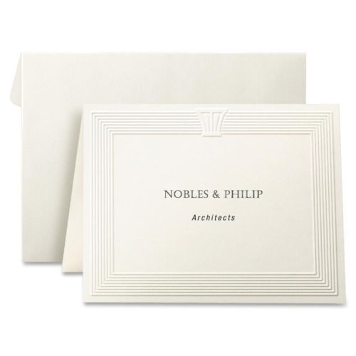 First base overtures embossed note card - for laser print - 5.50&#034; x (fst71029) for sale