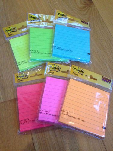 2 x pads new super sticky feint lined original post it notes-free 1st class post for sale