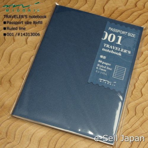 MIDORI TRAVELER&#039;S notebook Passport size Refill / Ruled line 001 #14313006