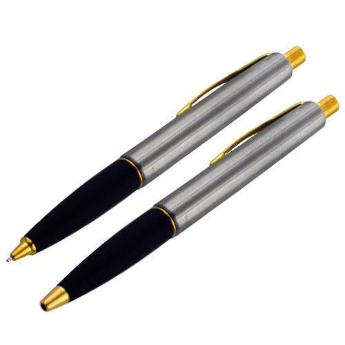 Parker Frontier Stainless Steel GT Ballpoint Pen/Pencil Set 7407211