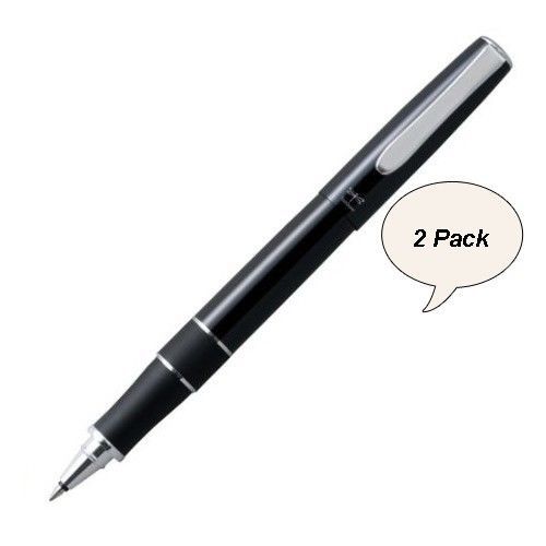 TOMBOW ZOOM 505 Liquid-ink 0.5mm Ballpoint Pen BW-2000LZA11 Black 2 Pack Set