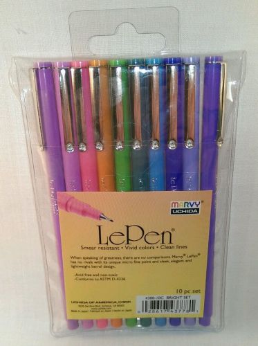 *Brand NEW* Marvy LePen Fine Tip Smear Resistant Pens - Assorted Colors