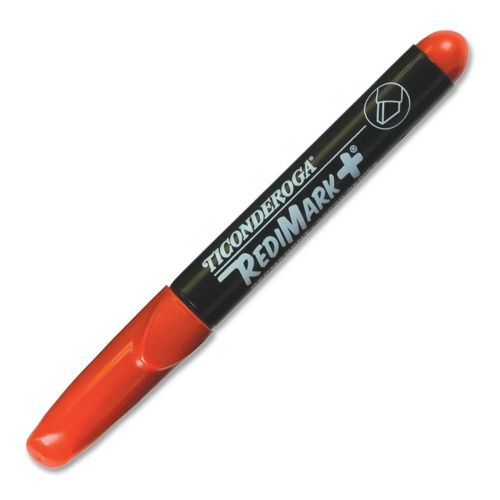 Dixon Redimark Permanent Marker - Chisel Marker Point Style - Red Ink - (95001)