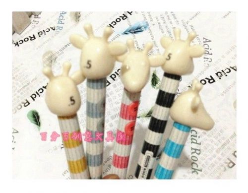US Lot 5pcs Cute Korean 0.5mm Mechanical Pencils Pens Deer Giraffe Animal Kawaii