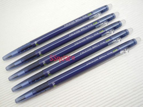 Pilot frixion ball slim 0.38mm erasable rollerball gel ink pen, blue-black for sale