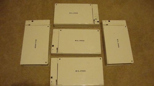 Lot of 5 Elmo HV-110u Visual Presenter Document Projectors FOR PARTS OR REPAIR