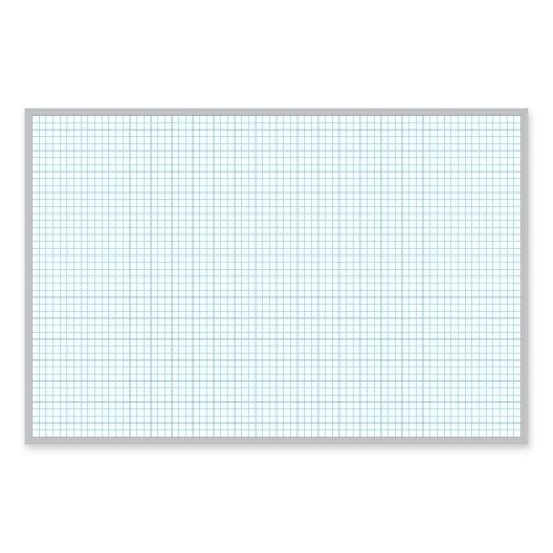 Mavpbfg8 magnetic porcelain board,48&#034;x72&#034;,1&#034;x1&#034; grid,aluminum frame for sale
